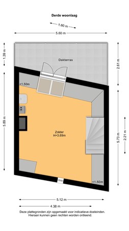 Floorplan - Wagnerstraat 17, 3131 RS Vlaardingen